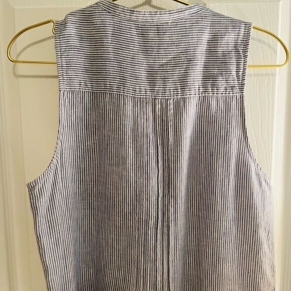 Faherty Sleeveless Linen Dress - Picture 9 of 11